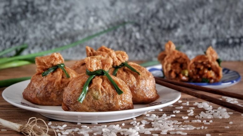 糯米福袋豆腐包