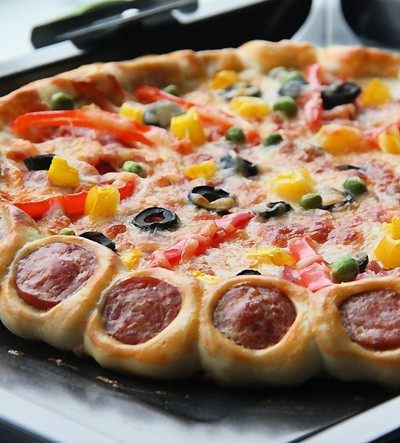 花边培根披萨换着花样吃披萨