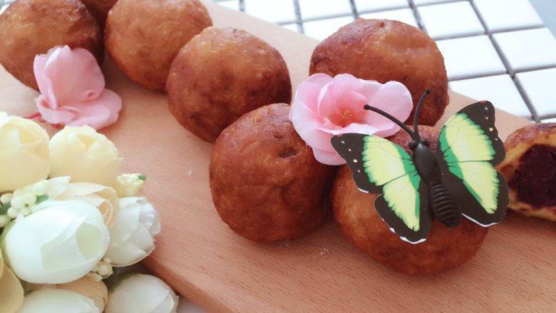 甜味糯米南瓜球