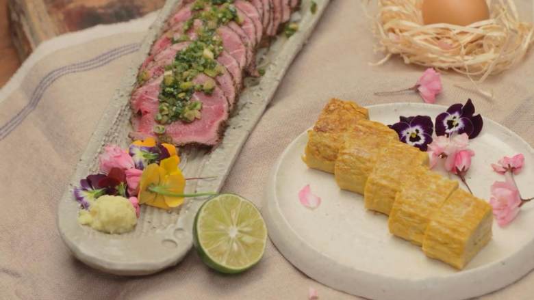 日式厚烧玉子嫩煎小牛里脊