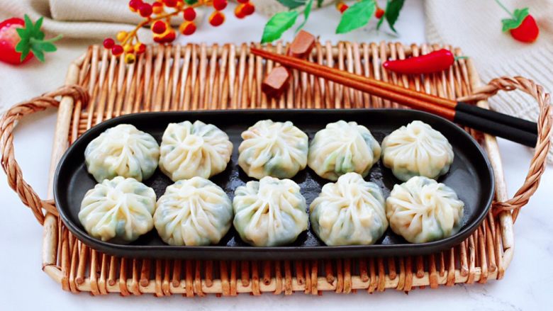 萝卜樱海鲜豆腐蒸饺