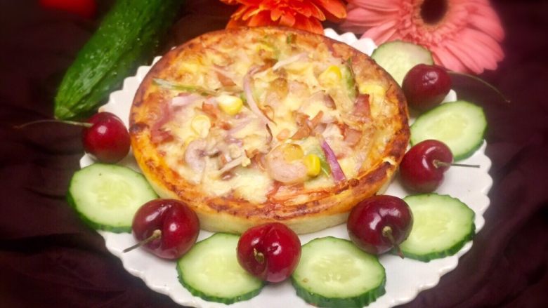 披萨不一样的重奶酪拉丝披萨