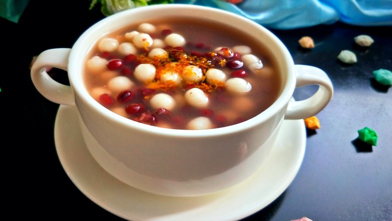 元宵节桂花蜜豆汤圆