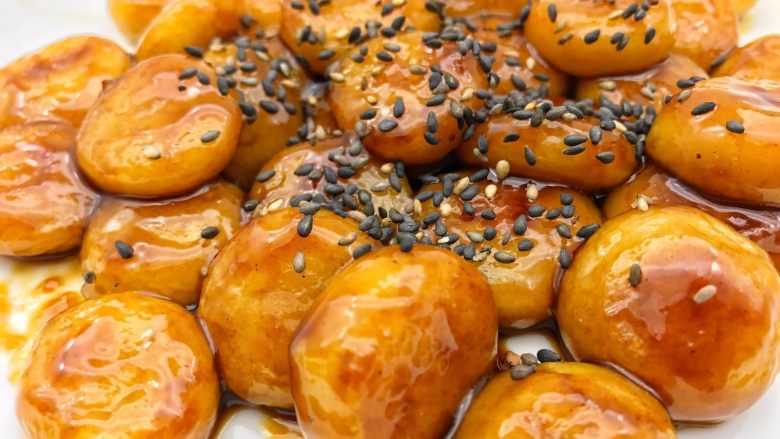 宝宝辅食红糖芝麻汤圆36M