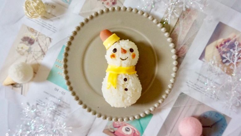 火腿芝士雪娃娃饭团诞愿有你