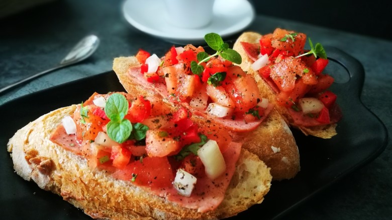 西式早餐Bruschetta