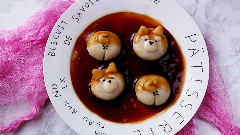 萌系汪汪豆香柴犬汤圆