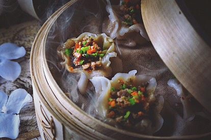 健康无油的水晶烧卖