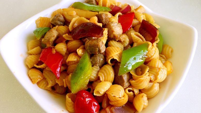 蚝油双椒牛肉贝壳面＋面条变身计划