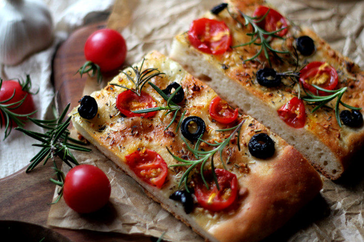 意大利面包香草佛卡夏