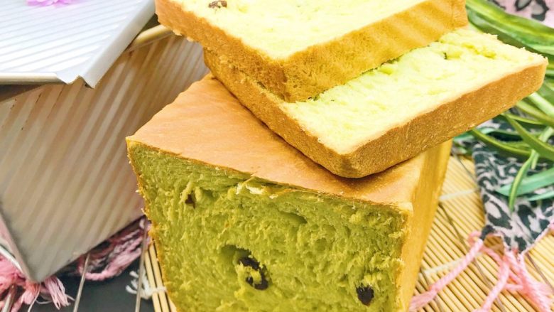 新加坡特色吐司班兰叶葡萄干吐司