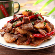 香辣薄荷炒羊肉