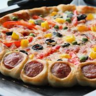 花边培根披萨换着花样吃披萨