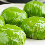 咸蛋黄肉松青团