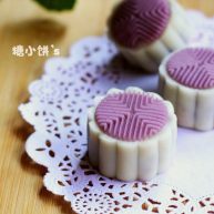 低糖低油紫薯冰皮月饼