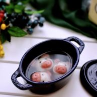 萌猪黑芝麻汤圆