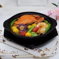 荷兰豆海鲜烩芋圆