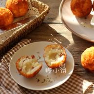 辣肠芝心炸饭团