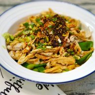 香辣秋葵手撕鸡