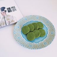 网上厨房独家微苦抹茶沙布列酥饼