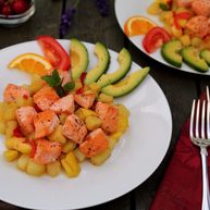 双椒土豆三文鱼