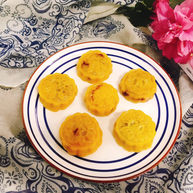 南瓜紫薯糯米月饼