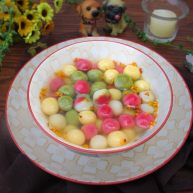 五彩桂花小汤圆