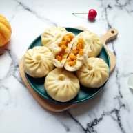 冬至美食南瓜馅包子