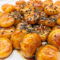 宝宝辅食红糖芝麻汤圆36M