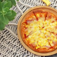 培根玉米粒披萨