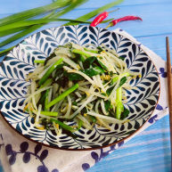 韭菜炒豆芽