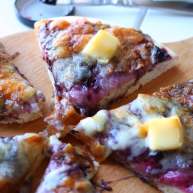 蓝莓酱薄底披萨在家自己做胜过必胜客