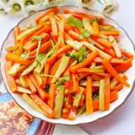 杏鲍菇炒胡萝卜