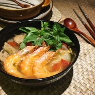 泰式酸辣虾汤面