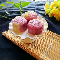 花样紫薯冰皮月饼