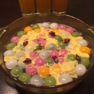 玫瑰蛋花炫彩小汤圆