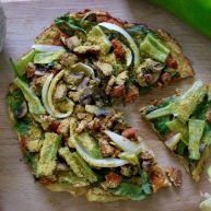 健康低热量披萨