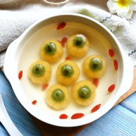 南瓜豆沙小汤圆