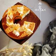 蝶豆花戚风蛋糕