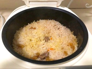 14、新疆特色手抓饭,时间到，打开盖子