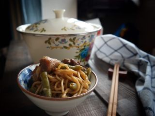 37、排骨豆角焖面,好吃的不得了