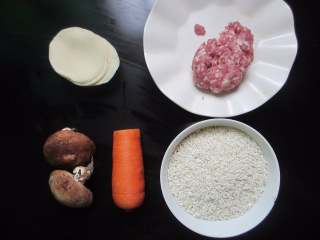 1、烧麦,准备食材