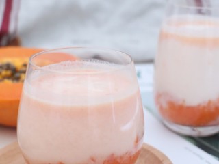 6、椰香木瓜鲜奶,完成，自然甜。