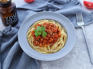 16、番茄肉酱意面,成品图