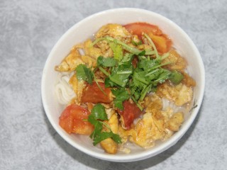 21、西红柿鸡蛋面,放点香菜