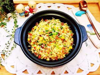 31、我爱炒饭系列➕五彩杂蔬香肠炒饭,成品