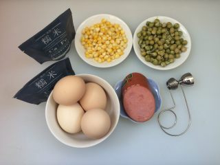 1、糯米蛋,准备所需食材