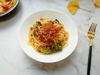 13、番茄肉酱意面,闺女说比外面卖的好吃多了。