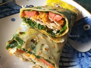 19、煎饼果子,成品。要趁热吃噢。