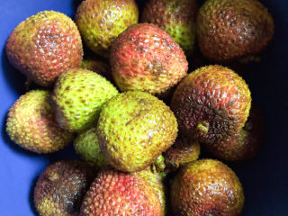 1、荔枝罐头,准备好荔枝，洗干净待用。